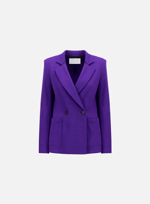 Blazer with shoulder pads superfine merino