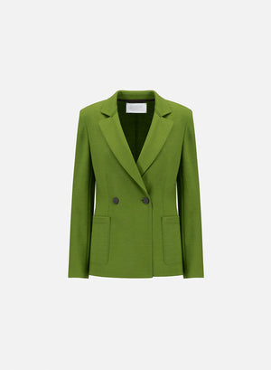 Blazer with shoulder pads superfine merino