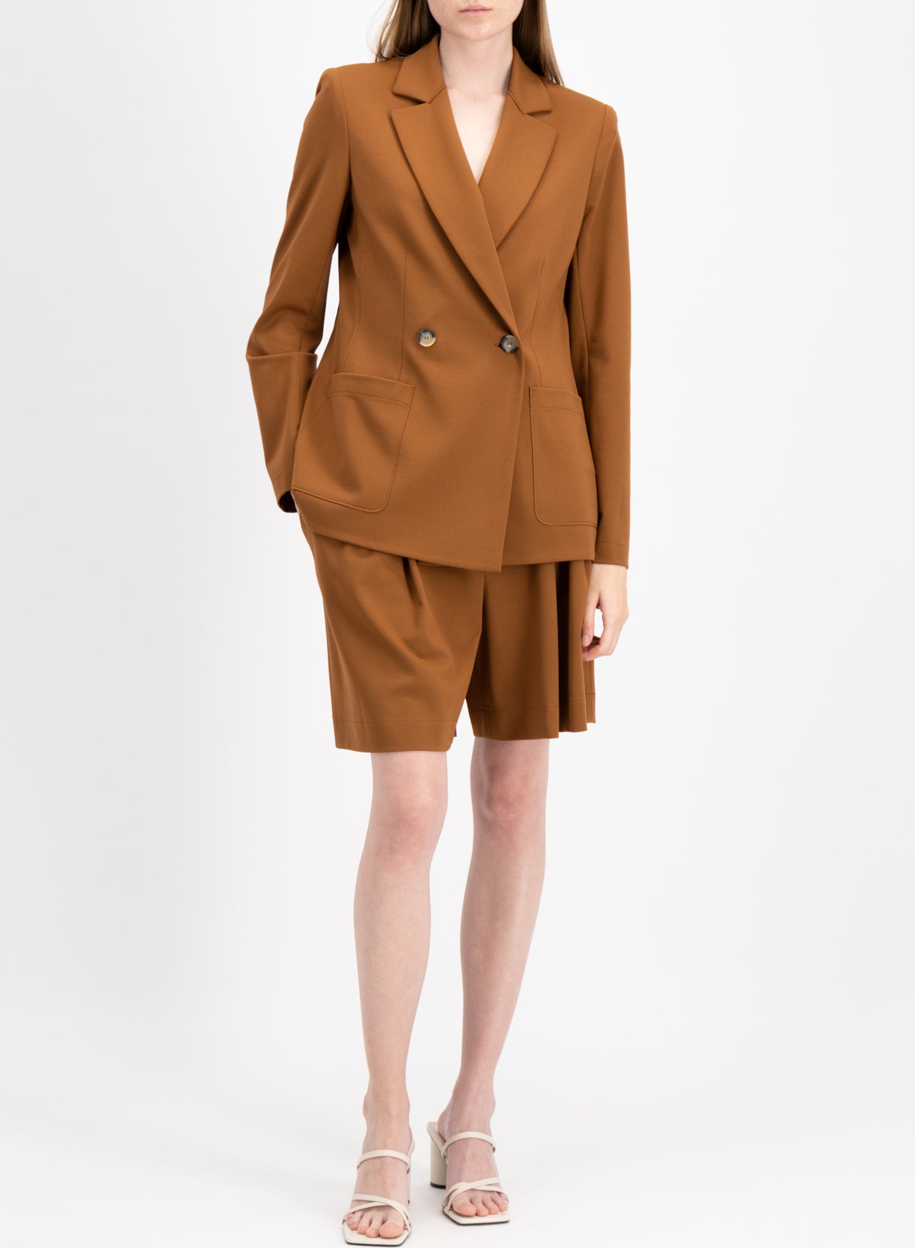 Blazer with shoulder pads techno viscose