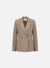 Blazer with shoulder pads rayon