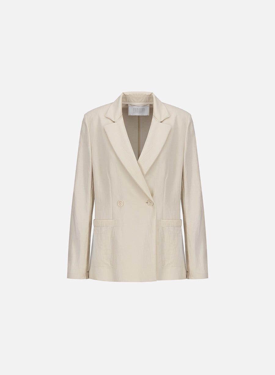 d.b. blazer with shoulder pads rayon