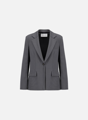 slouchy blazer techno viscose