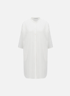 Oversized shirt dress coolmax seersucker