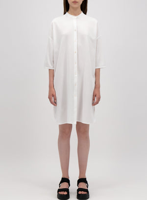 Oversized shirt dress coolmax seersucker