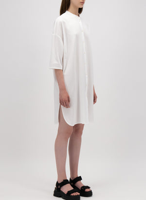 Oversized shirt dress coolmax seersucker