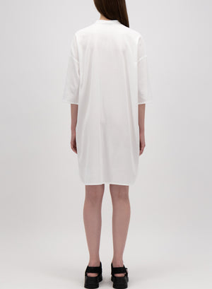 Oversized shirt dress coolmax seersucker