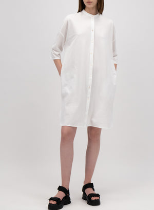 Oversized shirt dress coolmax seersucker