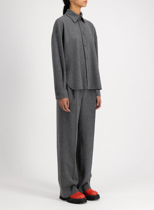 Oversized shirt superfine merino