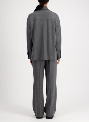 Oversized shirt superfine merino