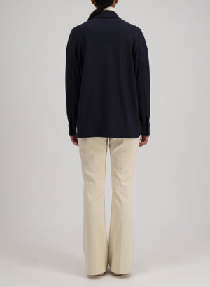 Oversized shirt superfine merino