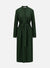 Long belted shirt dress superfine merino