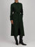 Long belted shirt dress superfine merino