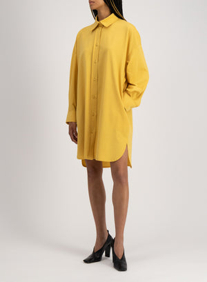 Oversized shirt dress coolmax seersucker