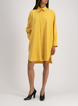 Oversized shirt dress coolmax seersucker