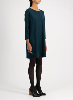 Geometric boxy dress superfine merino