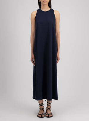 Halter neck dress coolmax seersucker