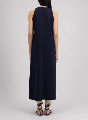 Halter neck dress coolmax seersucker