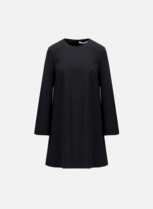 Bell sleeves dress superfine merino