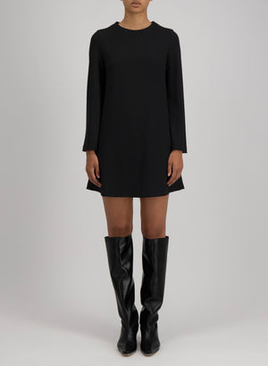 Bell sleeves dress superfine merino