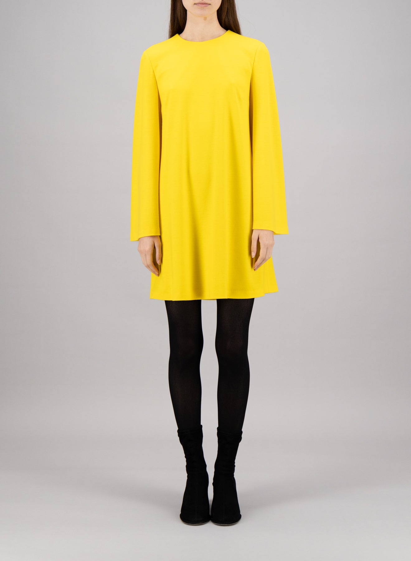 Bell sleeves dress superfine merino