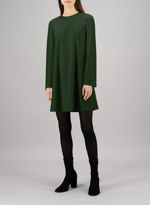 Bell sleeves dress superfine merino