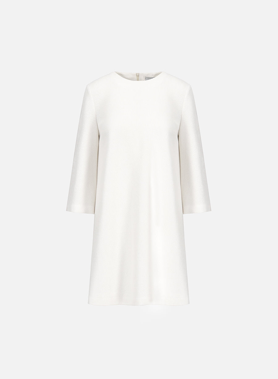 bell sleeves dress linen honeycomb