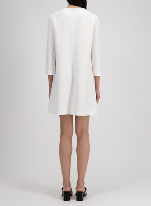 bell sleeves dress linen honeycomb