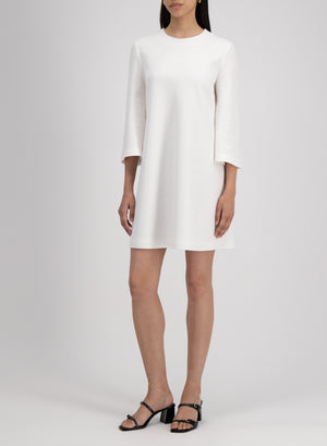 bell sleeves dress linen honeycomb