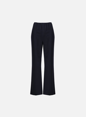 Side vent straight trousers techno viscose