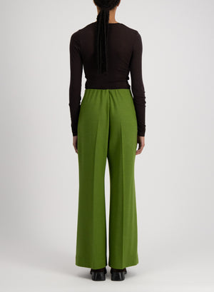 Flared trousers superfine merino