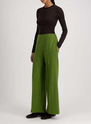 Flared trousers superfine merino