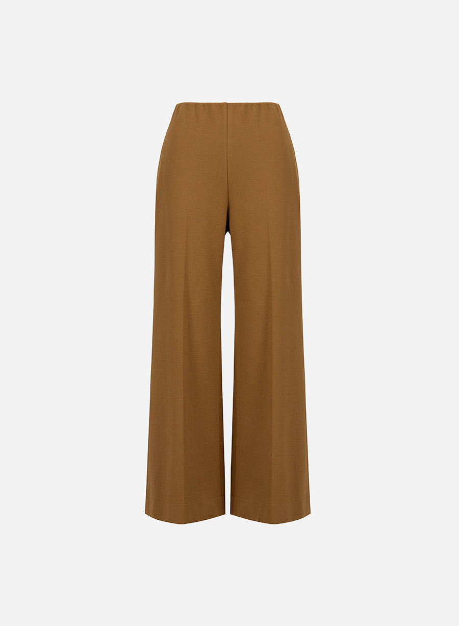 Flared trousers crafted with Loro Piana fabric