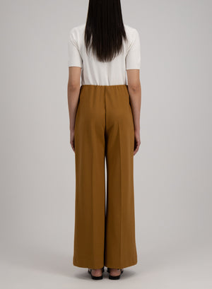 flared trousers diagonal crafted with Loro Piana fabric