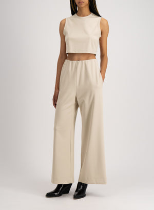 Flared trousers techno viscose