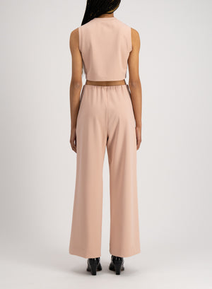 Flared trousers techno viscose