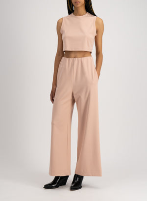 Flared trousers techno viscose