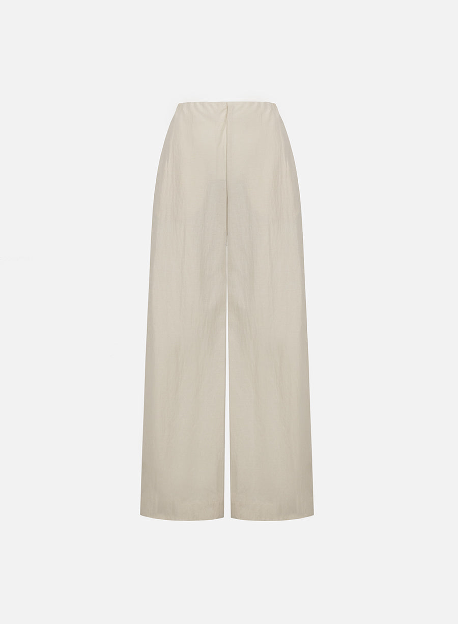 flared trousers rayon - Harris Wharf London .com