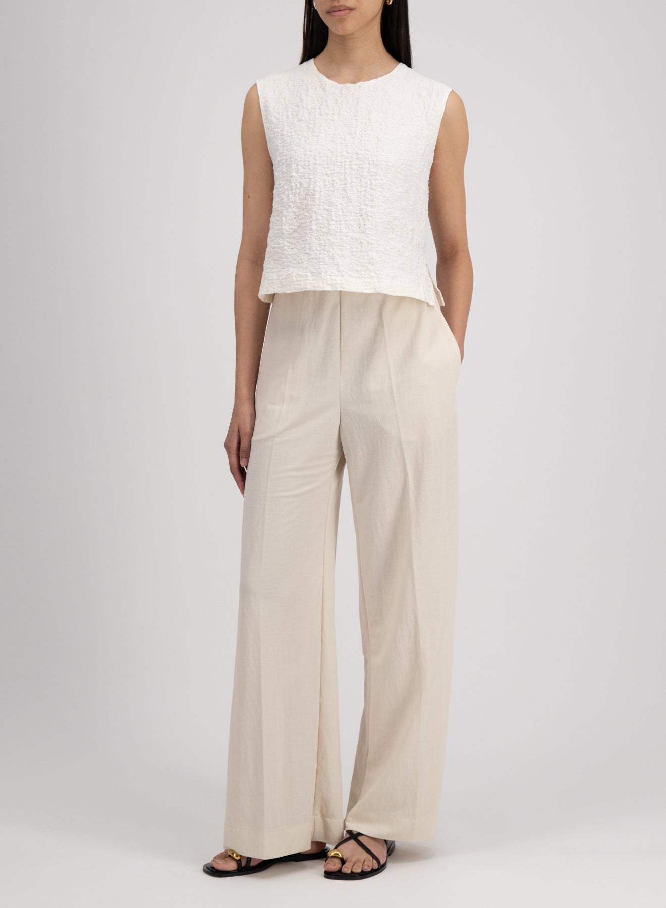 flared trousers rayon