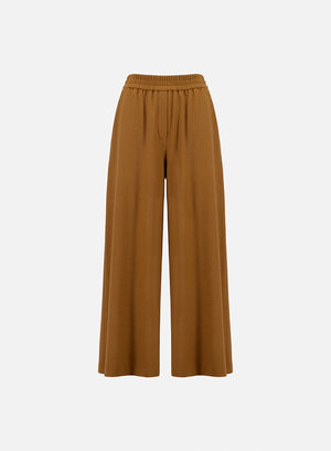 Palazzo jogging trousers superfine merino