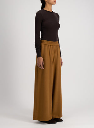 Palazzo jogging trousers superfine merino