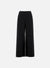 Wide-leg cropped trousers superfine merino