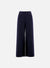 Wide-leg cropped trousers superfine merino