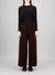 Wide-leg cropped trousers superfine merino