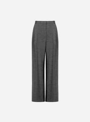 Double pleats trousers superfine merino