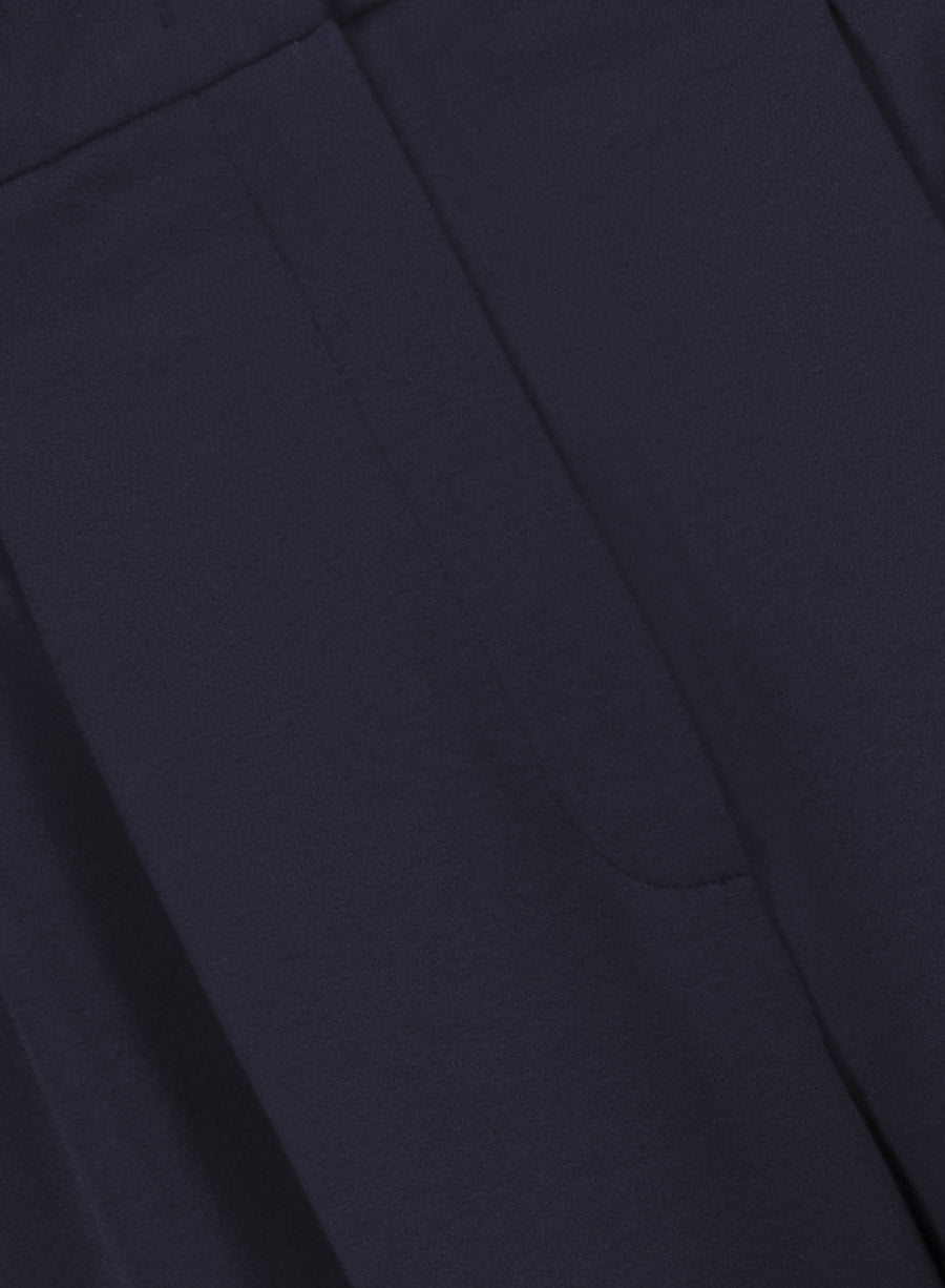 Double pleats trousers superfine merino