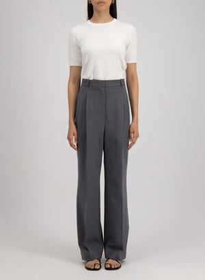 double pleats trousers techno viscose