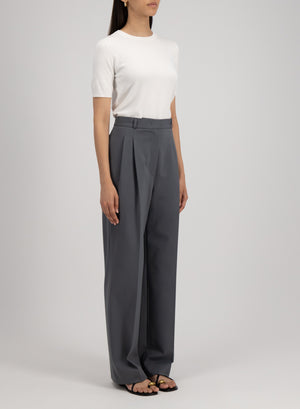 double pleats trousers techno viscose