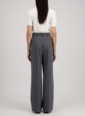 double pleats trousers techno viscose