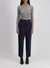 Pleated trousers superfine merino