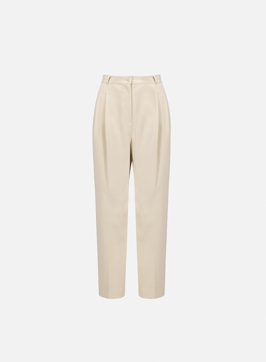 Pleated trousers in techno viscose